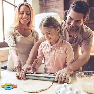 Adjustable Rolling Pin with Thickness Rings for Baking,17
