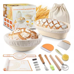 Banneton Bread Proofing Basket Set, 9