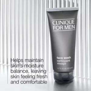 Clinique For Men Face Wash For Normal To Dry Skin Types | Mild Facial Cleanser | With Aloe Vera + Sucrose | Cleanses + Refreshes, 6.7 Fl Oz