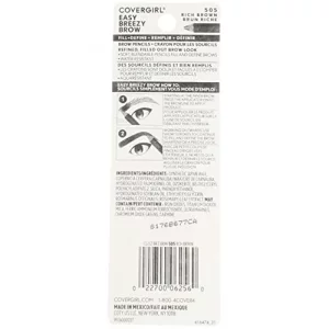 CoverGirl Easy Breezy Brow, Fill+Define Pencils [505] Rich Brown 2 ea?? ( Pack of 5)?