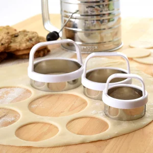 Norpro Biscuit/Cookie Cutters, Set of 3, As Shown