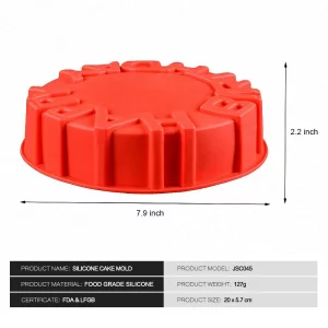 HiParty Happy Birthday Silicone Cake Pan, 7.9