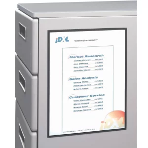 C-Line Magnetic Cubicle Keepers for Metal and Whiteboard Surfaces, Clear, 8.5 x 11 Inches, 2 per Pack (37911)