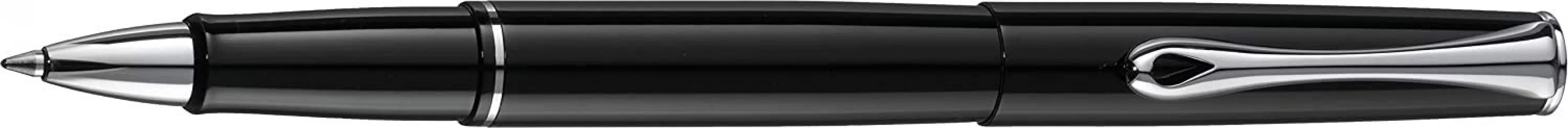 DIPLOMAT - Esteem Rollerball Pen - Glossy Black - Simple & refined - Durable and comfortable - Soft and fine writing - Traditional craftsmanship - D1