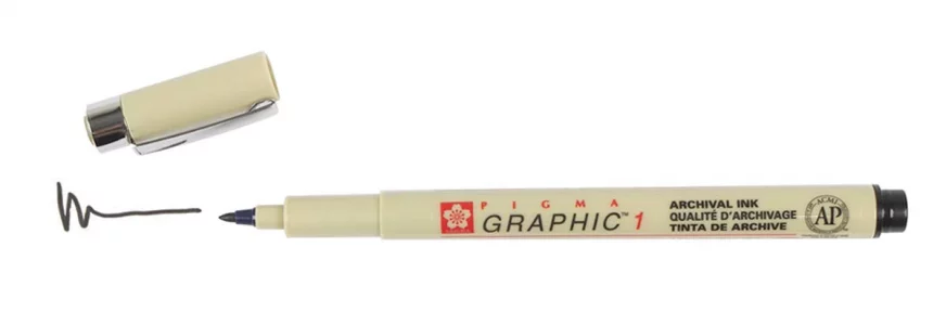 SAKURA PIGMA MICRON BLACK OPEN STOCK, PACK OF 3 PENS (1)
