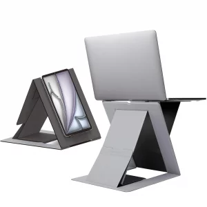 MOFT Folding Laptop Stand Lap Desk, Portable & Mini Computer Stand Laptop Desk for Travel and Home Office, Ergonomic Design with Adjustable Viewing A