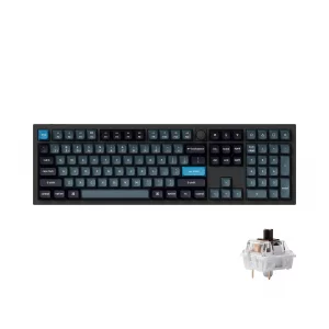 Keychron Q6 Pro Full Aluminum QMK/VIA Programmable Knob Bluetooth Custom Mechanical Keyboard, Full-Size KSA Double-Shot PBT Keycap Hot-Swappable, RGB