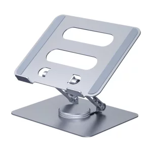 Vortex D086-Silver Laptop Stand Ultimate Cutting-Edge Durable Convenient Secure Cooling Aluminum 360-degree Effortlessly Rotating Innovative Design C