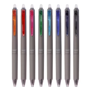 PILOT Ballpoint Pen, FriXion Synergy Knock, 0.3mm, Set of 8 Colors, LFSK138C