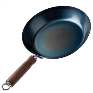 ???????? Crafted in Japan. Trusted by Chefs. Japanese Carbon Steel Frying Pan, 9.4 inch - Precision-Formed, Pre-Seasoned & Lightweight, Chef-Designed