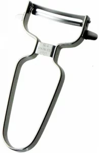 Nagao Tsubamesanjo Peeler, Fits Vegetable Rounds, Curved Peeler, 18-8 Stainless Steel, Dishwasher Safe, Made in Japan