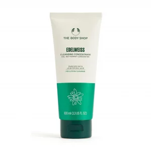 The Body Shop Edelweiss Cleansing Concentrate - Facial Cleanser - Gently Cleanses Tired, Dehydrated Skin- Vegan - 100ml