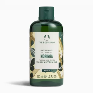 The Body Shop Moringa Shower Gel - Floral & Refreshing For All Skin - Vegan - 8.4 Fl Oz