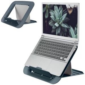 Leitz Ergo Laptop Stand, Adjustable Computer Riser, Portable Notebook Stand for Desk (64260089-NA)