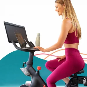 SELINA for Peloton Bike Desk Tray Table for Laptop, Tablet, Phone & More | Premium Clear Acrylic Holder Compatible with Peloton Bike Plus Peloton Acc