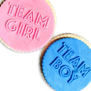 Team Girl/Boy Icing Stamp Embosser Stamp - 2.4