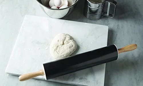 Fox Run Non-Stick Rolling Pin, Carbon Steel, 12-Inch Barrel, Black