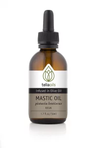 Teliaoils Mastic infused Oil Extract (Macerated Oil), Triple infusion - Natural Firming & Anti-Aging Oil | Boosts Collagen, Reduces Wrinkles, Hydrate