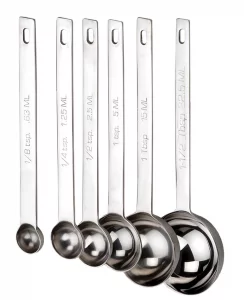 RSVP International Endurance Kitchen Collection Open Stock Measuring Spoon, Stainless Steel, Dishwasher Safe, 1-Teaspoon