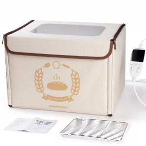 HIAWEMADE Foldable Bread Proofing Box, 36L Electric Dough Proofer, with 99H Timer & 68-131? Precision Temperature Control for Sourdough Starter, Home