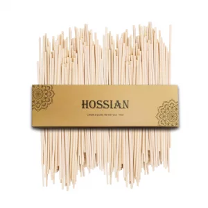 HOSSIAN 50PCS Reed Diffuser Sticks-7.87inch Natural Rattan Diffuser Reeds-Primary Color Reed Diffuser Refill