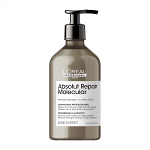 L'Oreal Professionnel Paris Absolut Repair Molecular Shampoo - Bond Building & Hair Strengthening Shampoo, For All Color Treated and Damaged Hair, Wi