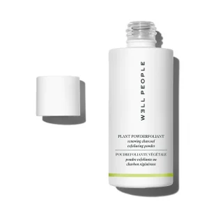 Well People Plant Powderfoliant Renewing Charcoal Exfoliating Powder, Exfoliant For Brightening & Softening Your Complexion, Vegan & Cruelty-free
