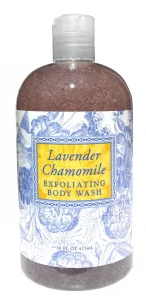 Greenwich Bay LAVENDER CHAMOMILE Exfoliating Body Wash for Men and Women-Gentle Body Scrub Parabens Free -Sulphates Free-Blended with Loofah, Apricot