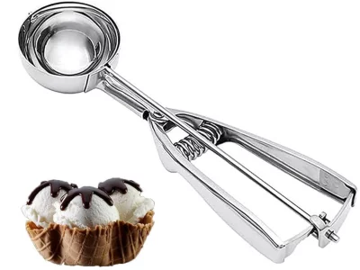 Medium Cookie Scoop, 2.8 Tbsp / 42 ml / 1.4 oz,2 inches / 5 CM Ball, 18/8 Stainless Steel,Secondary Polishing, Ice Cream Scoop,Dough Scoop Cupcake Sc