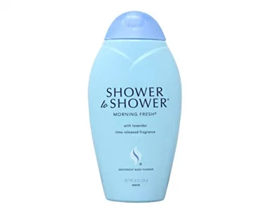 Shower to Shower Morning Fresh Body Powder with Lavender for Men & Women, Talc Free, Sweat Absorbing, Prevents Chafing & Odor, Deodorizing - 8 Ounce