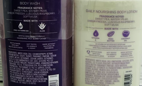 Bath & Body Works Women's Sweet Pea Body Lotion and Body Shower Gel Wash 2 Piece Set