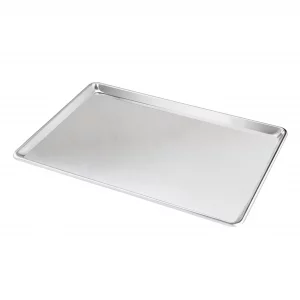 New Star Foodservice 36688 Commercial-Grade 12-Gauge Aluminum Open Bead Sheet Pan/Bun Pan, 18