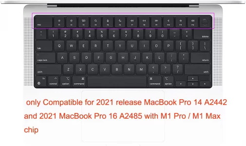 Keyboard Skin Compatible with MacBook Pro 14 & 16 M5 M4 M3 M2 A3434 A3112 A3185 A3401 A2918 A2992 A2779 A3427 A3403 A3186 A2991 A3428 A3429, MacBook 