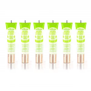 Ruby Kisses Broadway Vita-Lip Clear Lip Gloss (Mint Oil 6 Pack), Ultra-Hydrating & Soothing Formula with Vitamin Oils, High-Shine Non-Sticky Finish, 