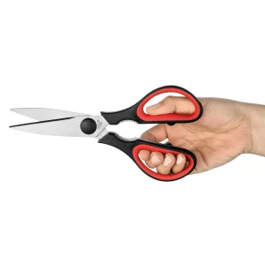 Ultra Sharp Kitchen Scissors for Food - Heavy Duty, Serrated Stainless Steel Shears (Set of 2)
