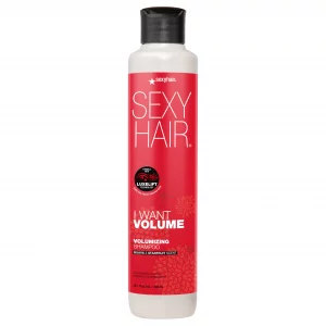 SexyHair I WANT VOLUME Shampoo, 10.1oz | 10% More Volume | Lightweight Formula | All Hair Types