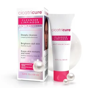 Cicatricure Antimanchas Face Wash, 3-in-1 Facial Cleanser for Women with Pearl Complex, Brightens Skin, Evens Tone & Texture, Deep Cleansing Facewash