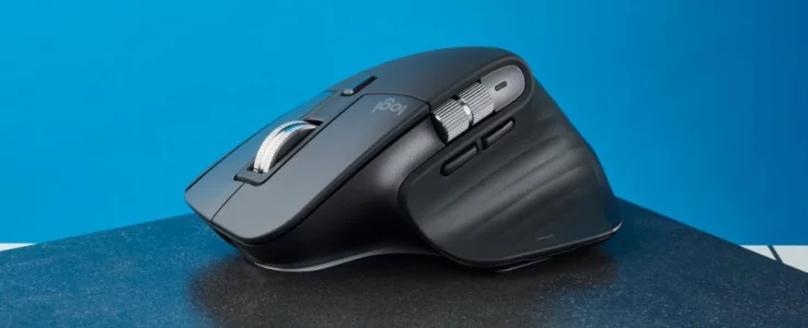Logitech MX Master 3S - Wireless Performance Mouse with Ultra-Fast Scrolling, Ergo, 8K DPI, Track on Glass, Quiet Clicks, USB-C, Bluetooth, Windows, 