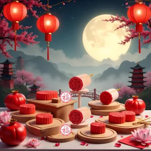 2Pcs Wooden Mooncake Stamps Hand Pressure Cake Maker Mold Traditional Chinese Moon Cake Stamps Manual Round Wooden Dessert Seal Cookie Stamps,Cookie 