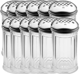 BPA-Free Plastic Parmesan Cheese Shaker/Red Pepper Shaker with 1/4