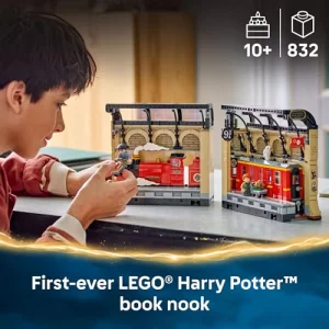LEGO Harry Potter Book Nook: Hogwarts Express Building Set - Bedroom Shelf Decor for Boys, Girls, & Fans, Ages 10+ - Collectible Harry & Ron Minifigu