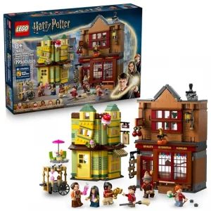 LEGO Harry Potter Quality Quidditch Supplies & Ice Cream Parlour - Kids Toy - Diagon Alley Building Set for Boys and Girls 8+ - Harry Potter Collecti