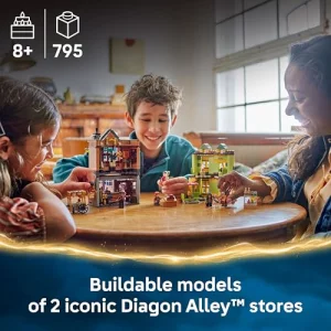 LEGO Harry Potter Quality Quidditch Supplies & Ice Cream Parlour - Kids Toy - Diagon Alley Building Set for Boys and Girls 8+ - Harry Potter Collecti