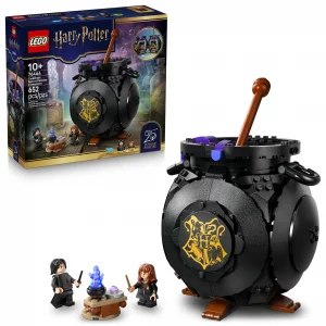 LEGO Harry Potter Cauldron: Secret Potions Classroom Building Toy for Girls & Boys - Pretend Play Set for Kids, Ages 10+ - 2 Minifigures & Hermione's