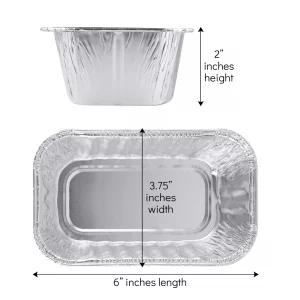 PLASTICPRO [1 Lb 10 Pack Disposable Loaf Pans Aluminum Tin Foil Meal Prep Bakeware - Cookware Perfect for Baking Cakes, Bread, Meatloaf, Lasagna 1 Po