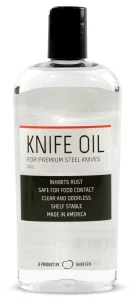 Thirteen Chefs Knife and Honing Oil 12oz - Food Safe, Protects Carbon Steel Knives, Sharpening Stone Ready, Made for Chefs