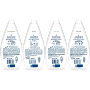 Dove Body Wash Variety 6-Pack - Hydrate, Gentle Pamper, Fresh Care, and Silky Velvet, 15.2 Oz Ea