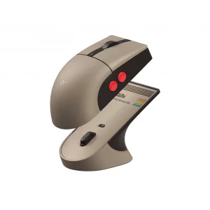 8Bitdo Retro R8 Mouse with Charging Dock, PAW 3395 Optical Sensor DPI 26K, 4K Polling Rate, Programmable Buttons, HUANO Micro Switches, Ambidextrous 