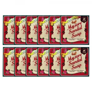 Mysore Sandal Soap, 150 grams Units 5.29 Ounce (Pack of 12)