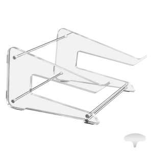 Bibabala Laptop Stand,Acrylic Laptop Stand for Desk,Ergonomic Computer Riser,Thickened Clear Laptops Holder Mount Computer Riser for Desk,Notebook St